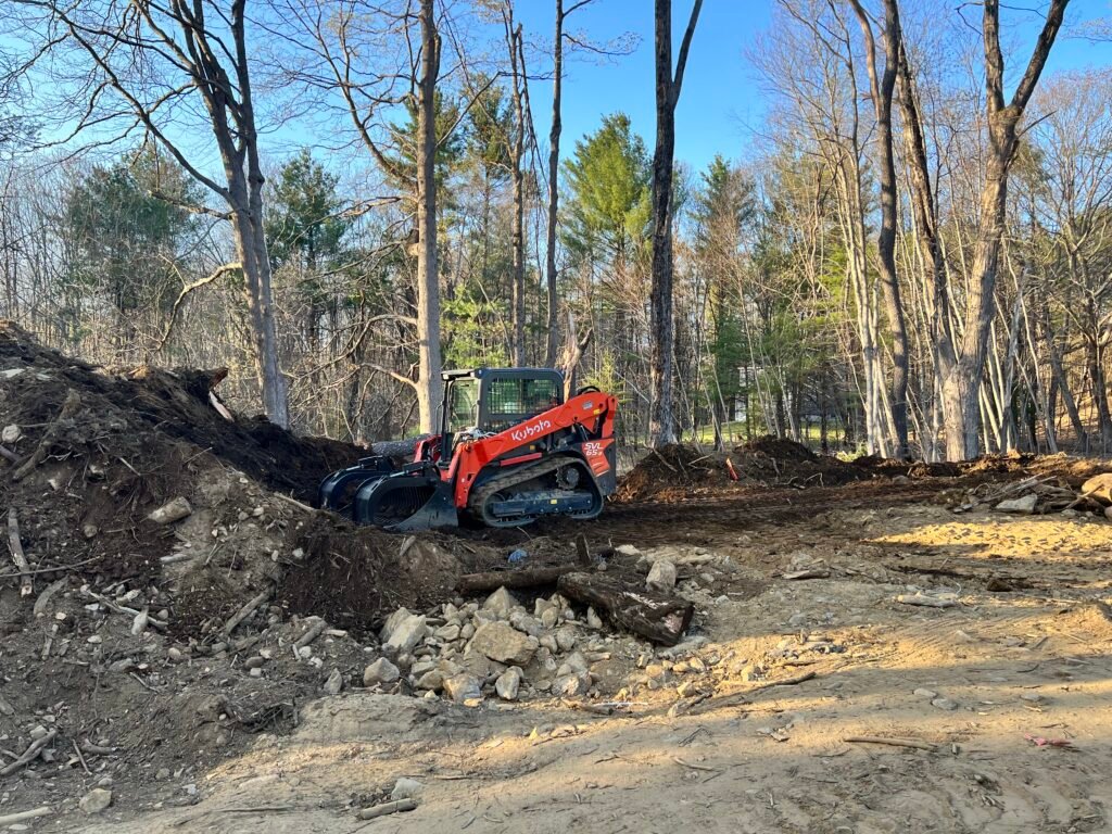 skid loader earth work