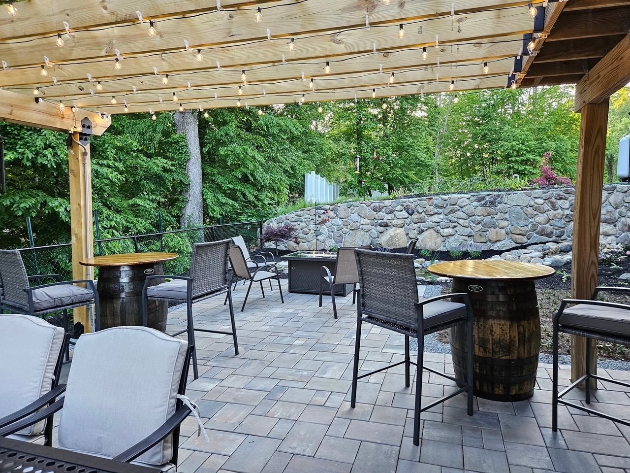 Merrimac MA Patio with furniture