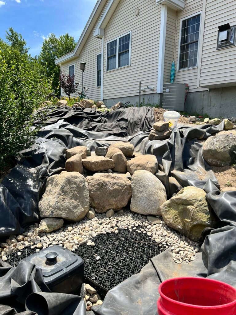 New Boston NH Pondless Waterfall 1 Pondless Construction